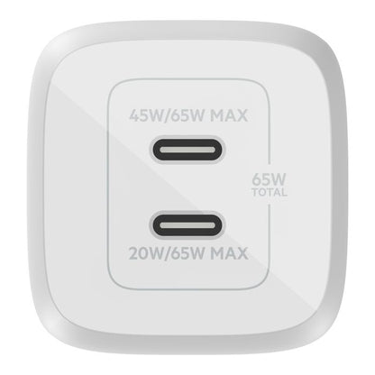 Belkin 65W Dual USB-C GaN Wall Charger with PPS